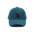 6 Panel blaue Baseballkappe mit gestickten